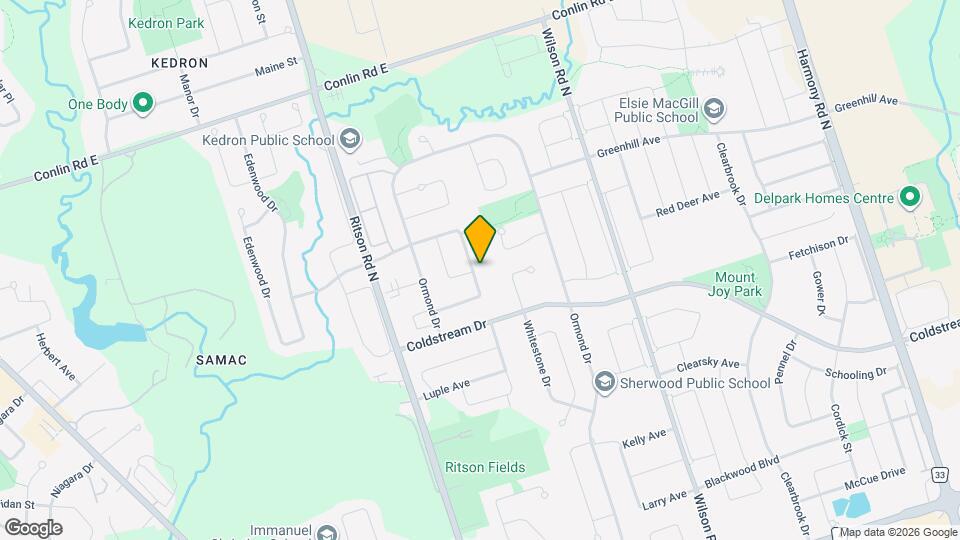 604 Woodmount Crescent, Unit AUCMEL Map and Location Details
