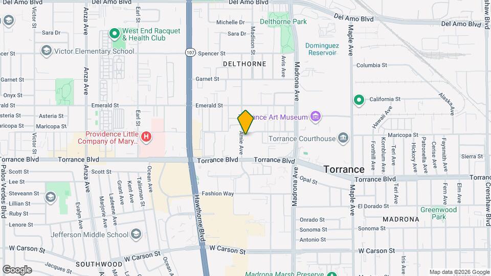 21016 Amie Ave, Unit #10 Map and Location Details