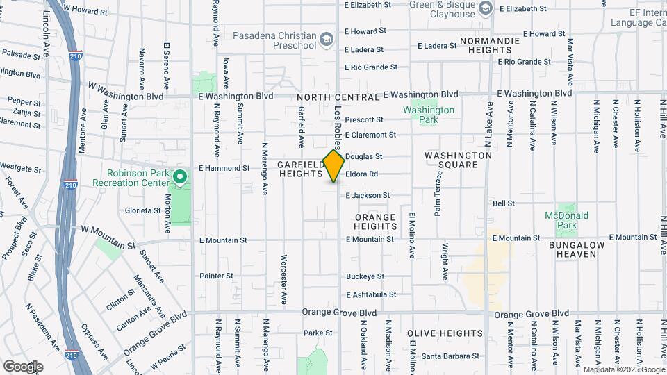 1061 Los Robles Ave Map and Location Details