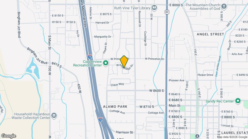 8451 S Westridge St Map and Location Details