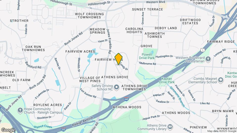 841 Athens Dr, Unit 101 Map and Location Details