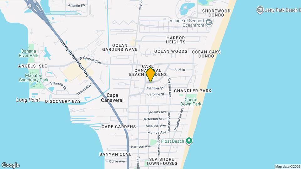 217 Canaveral Beach Blvd Map and Location Details