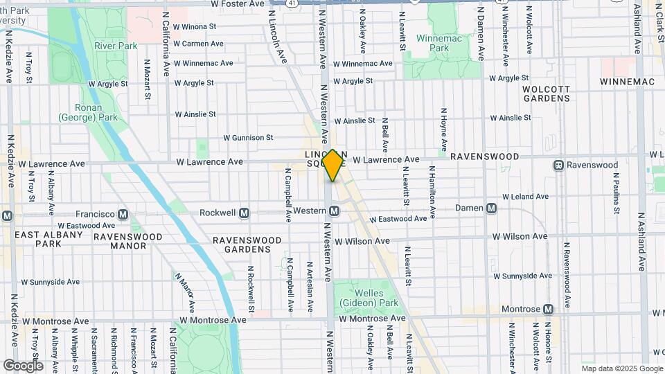 4725 N Western Ave Map and Location Details