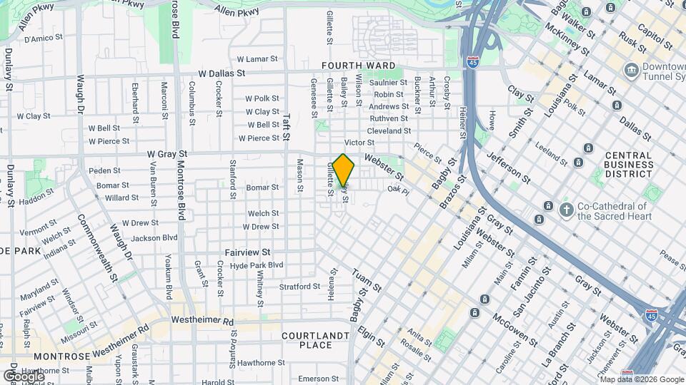 1908 Bailey St Map and Location Details