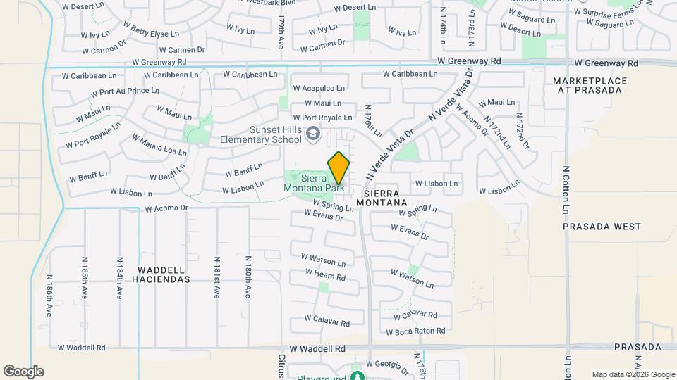 17748 W Mandalay Ln Mapa y Detalles de la Ubicación