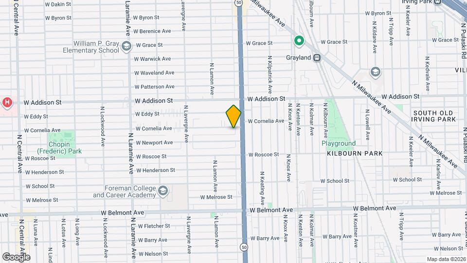 4815 W Cornelia Ave, Unit 1F Map and Location Details