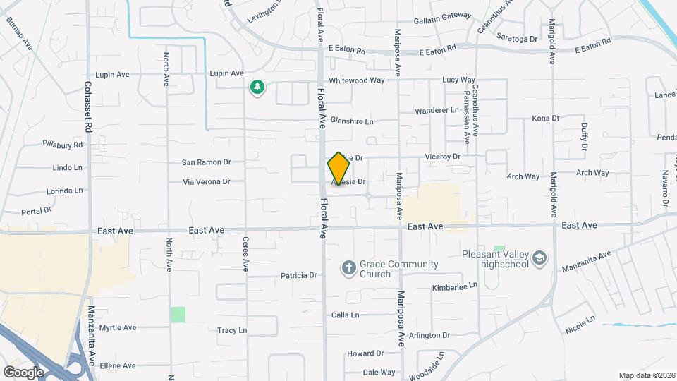 1260 Ravenshoe Way Map and Location Details