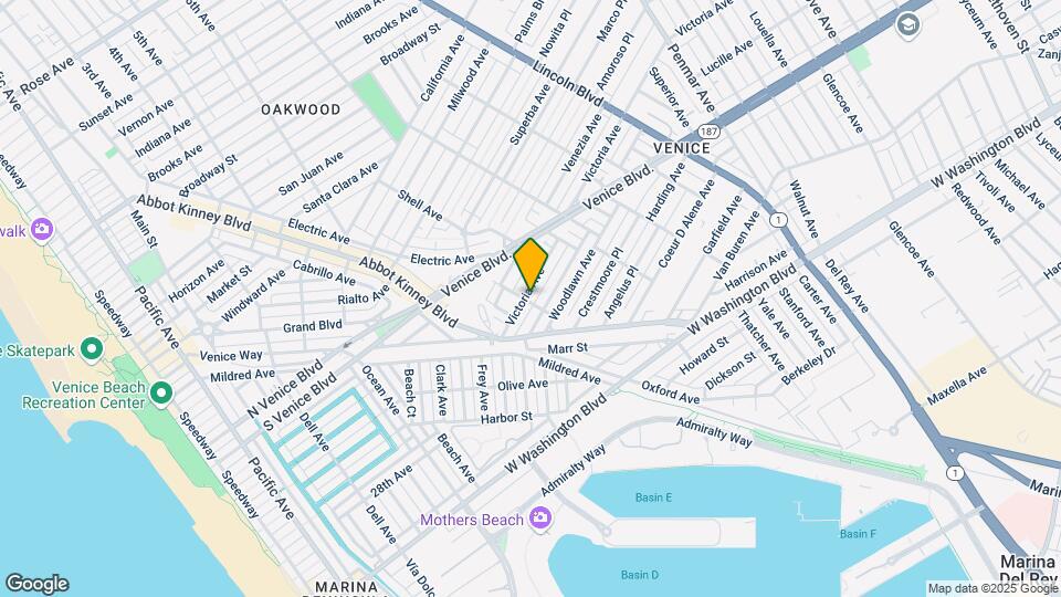 602 Victoria Ave, Unit #B Map and Location Details