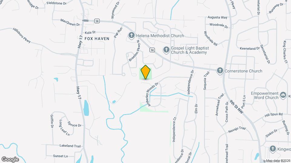 1434 Amberley Woods Cv Map and Location Details
