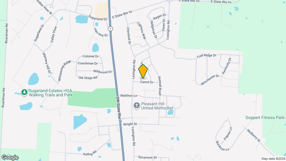 1600 Lee Ln Mapa y Detalles de la Ubicación