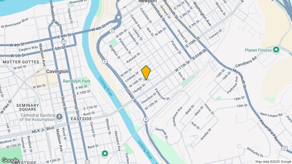 411 Hodge St Map and Location Details