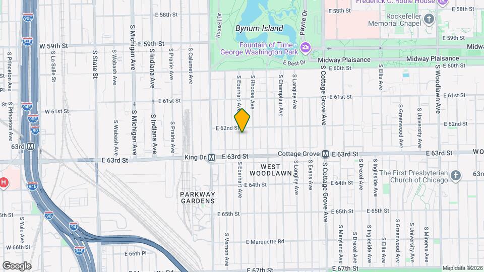 6215 S Eberhart Ave, Unit 2 Map and Location Details