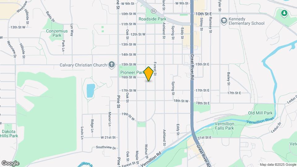 1625 Walnut St, Unit #3 Map and Location Details