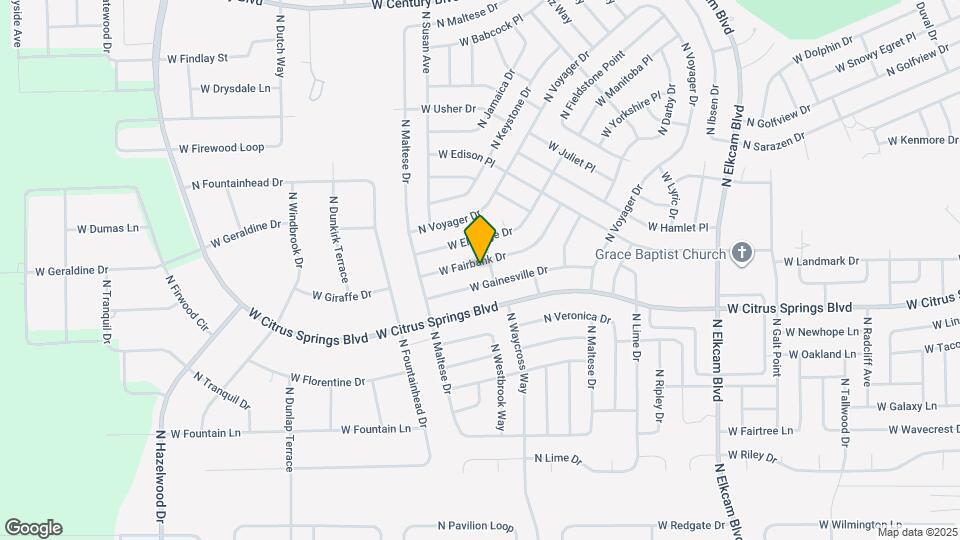 3288 W Fairbank Dr Map and Location Details