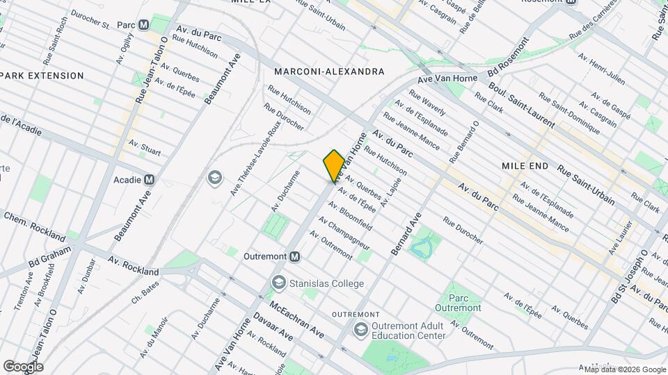 1150-1170 Van Horne Map and Location Details