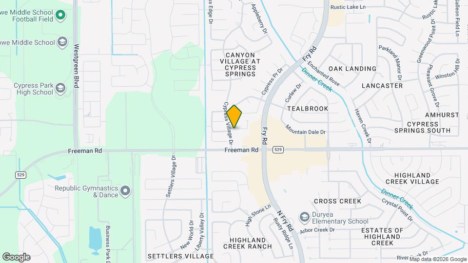 20551 Prairie Cypress Dr Map and Location Details