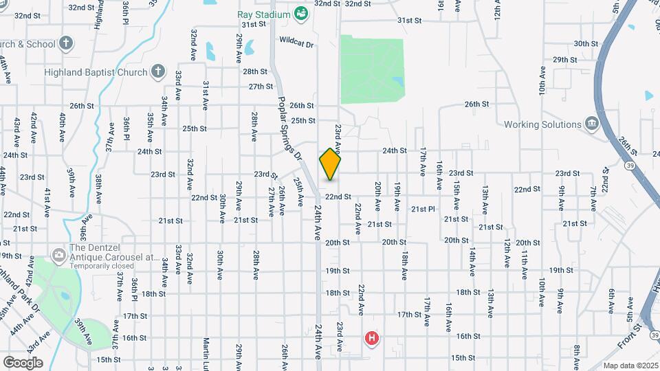 2213 23rd Ave Mapa y Detalles de la Ubicación
