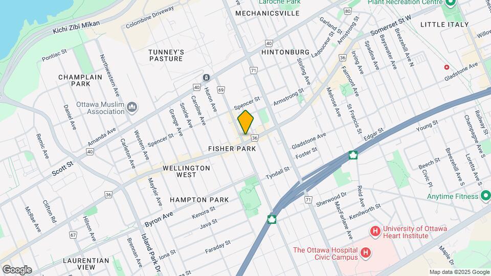 1227 Wellington St. W Map and Location Details