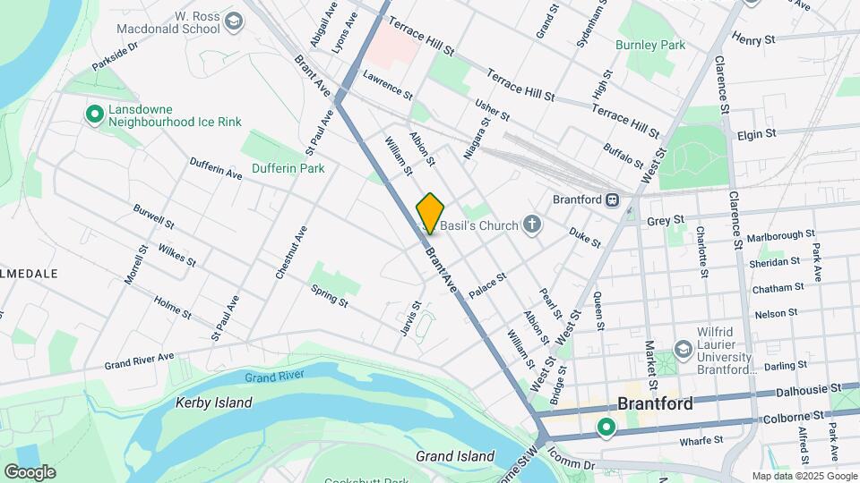 167 Brant Ave Map and Location Details