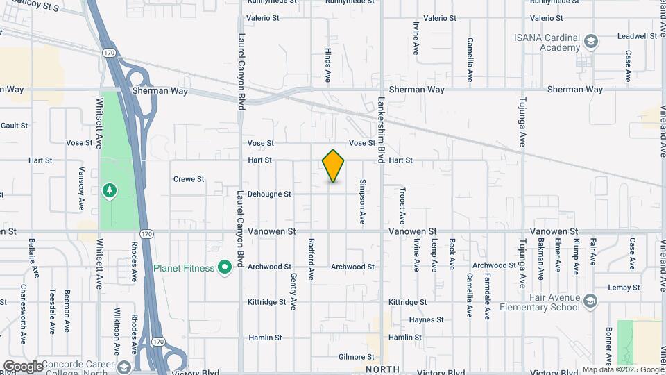 6910 Hinds Ave Map and Location Details