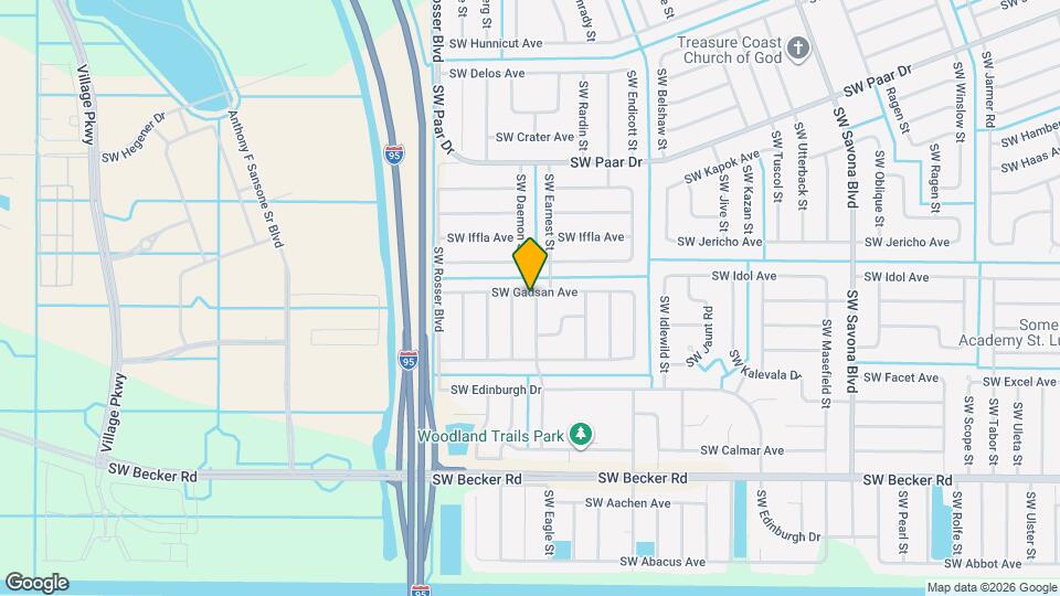 4402 SW Daemon St Map and Location Details