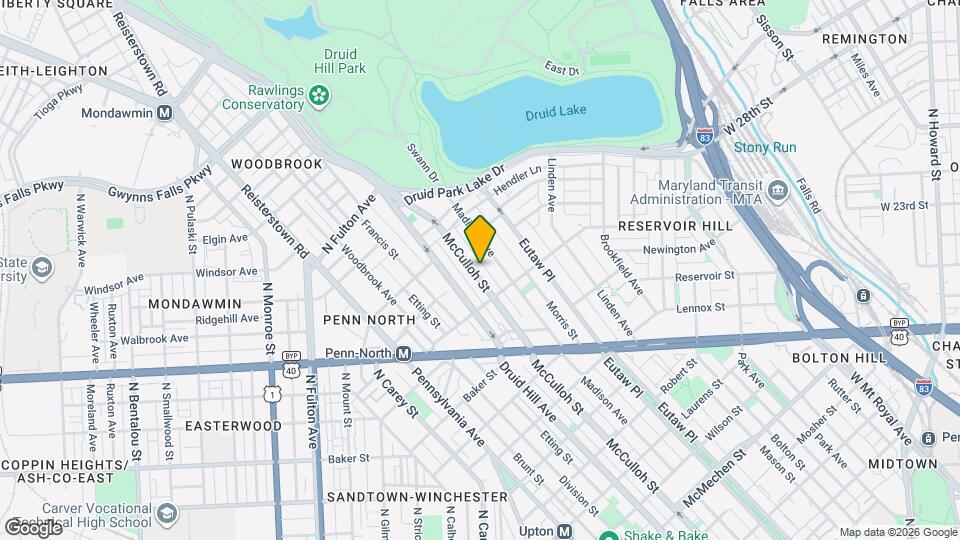 2451 McCulloh St Map and Location Details