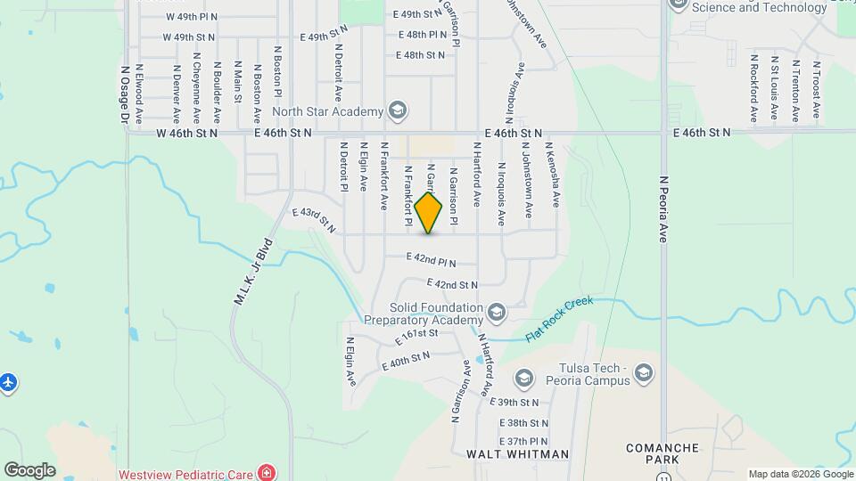 550 E 43rd St N Map and Location Details