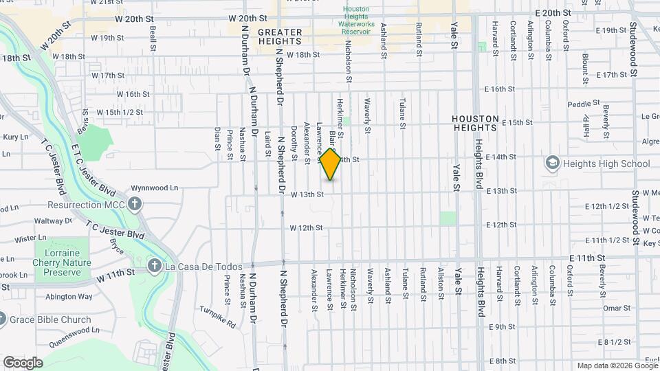 1309 Blair St Map and Location Details