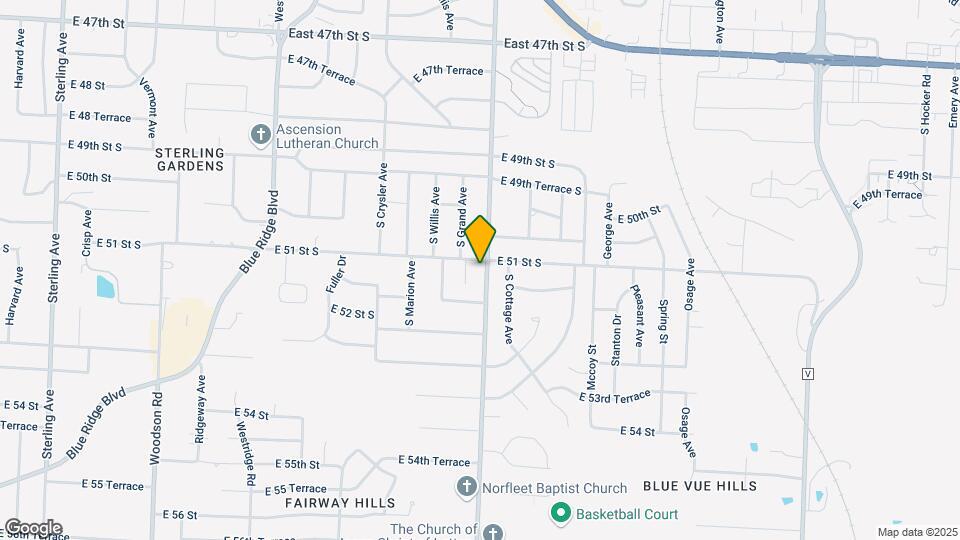 5104 S Norfleet Rd Map and Location Details