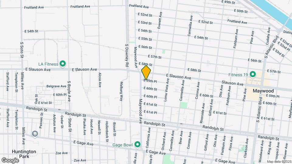 3520-3524 E 59th Pl Map and Location Details