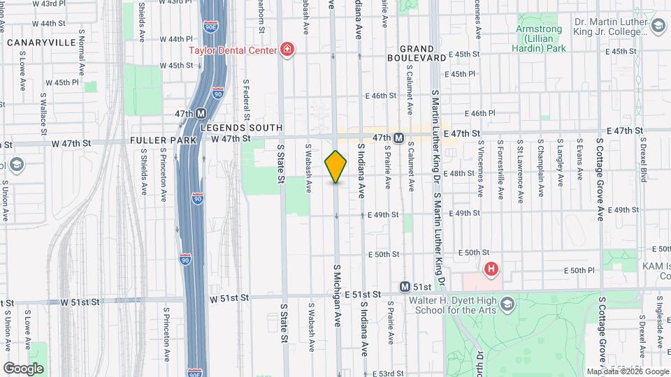 4808 S Michigan Ave Map and Location Details