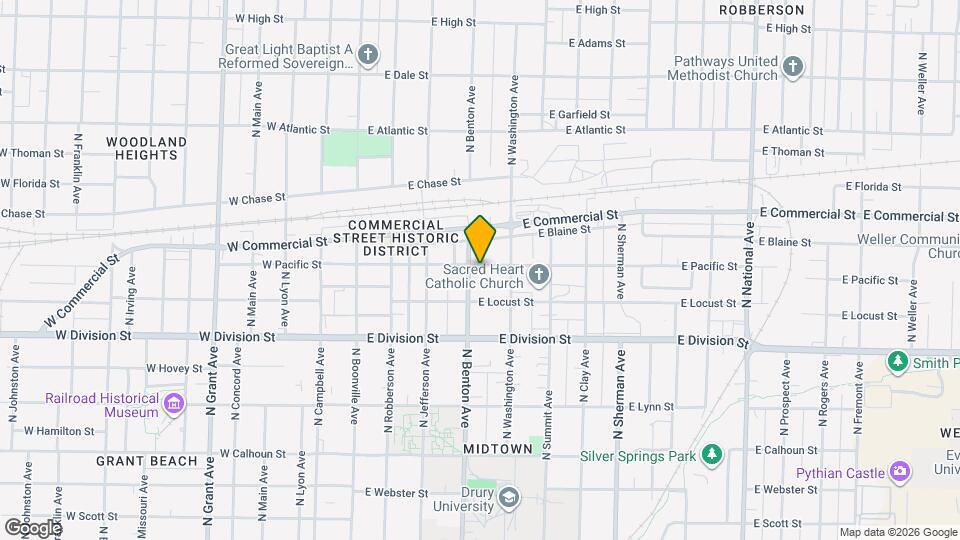 1636 N Benton Ave Map and Location Details