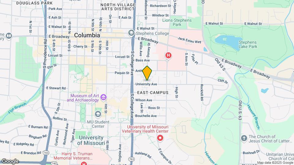 1405 University Ave Map and Location Details