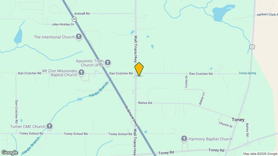 10515 Wall Triana Hwy Mapa y Detalles de la Ubicación