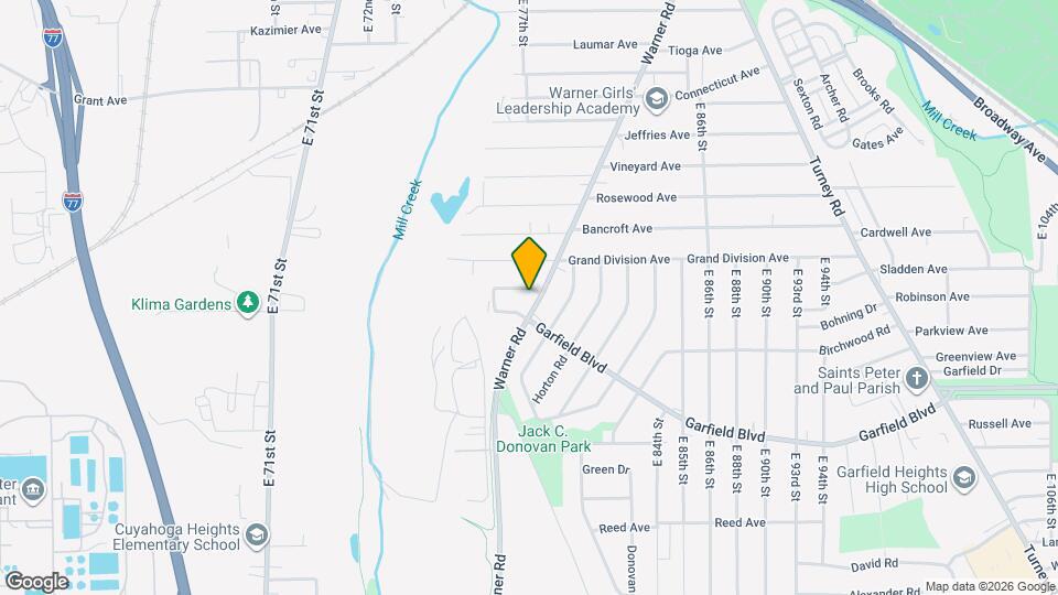 4652 Warner Rd Map and Location Details