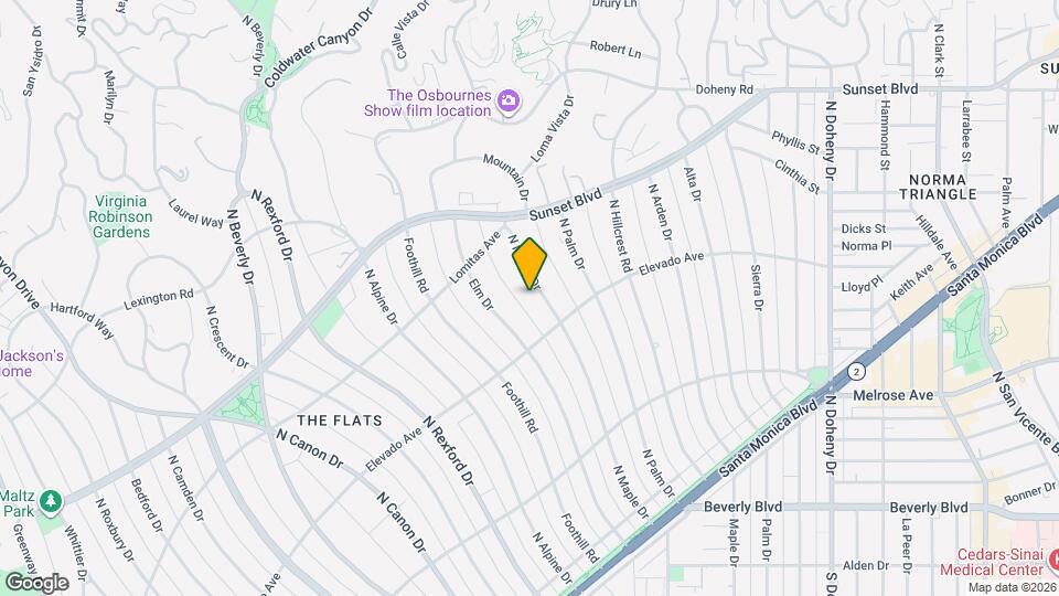 709 N Maple Dr Map and Location Details