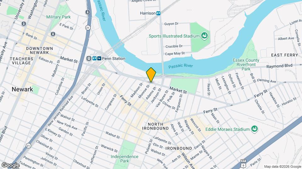 502 Market St, Unit 1C Map and Location Details