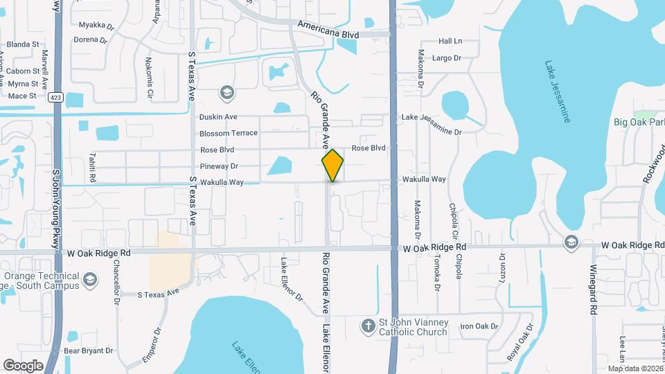 1629 W Oak Ridge Rd Map and Location Details