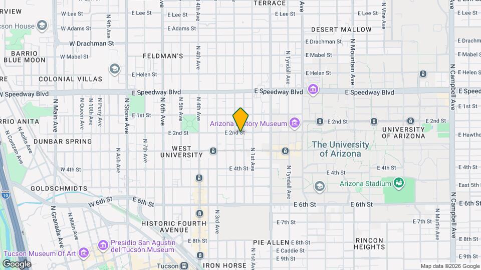 624 E 2nd St Map and Location Details
