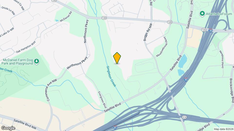 Highlands at Sweetwater Creek Map and Location Details