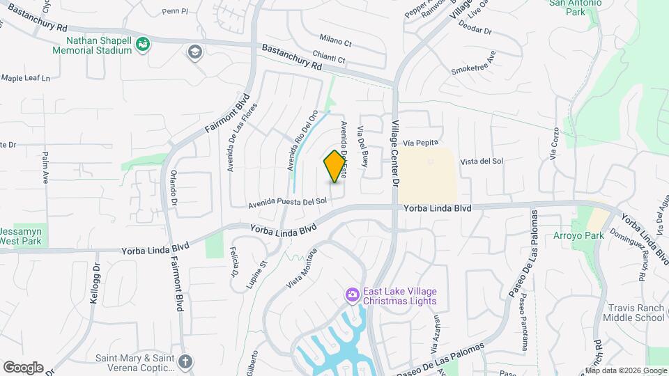 4710 Vía Loma Linda Map and Location Details