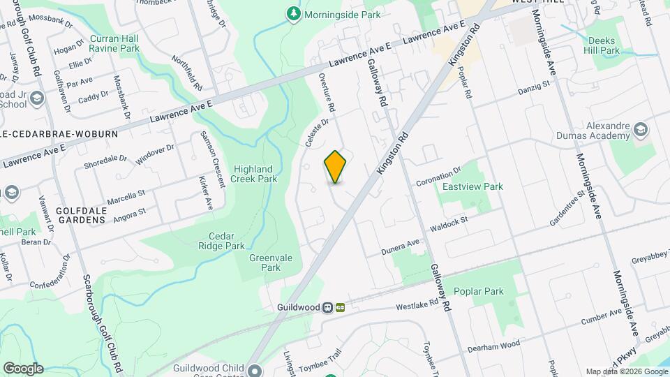 Spacious 3-Floor Semi-Detached Home with Huge Backyard & 3 Parking Spaces – Scarborough Map and Location Details