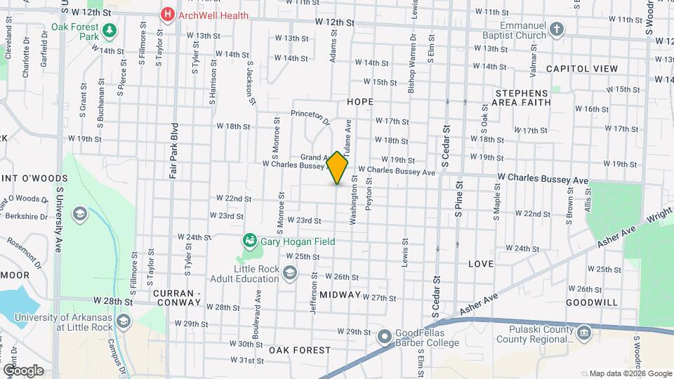 4523 W 21st St Map and Location Details