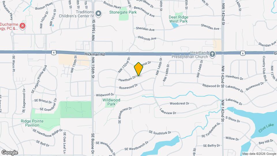 15104 Hawthorn Dr Mapa y Detalles de la Ubicación