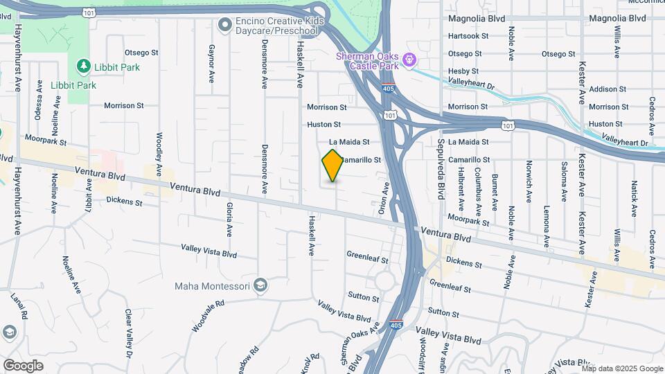 15529 Moorpark St, Unit 3 Map and Location Details
