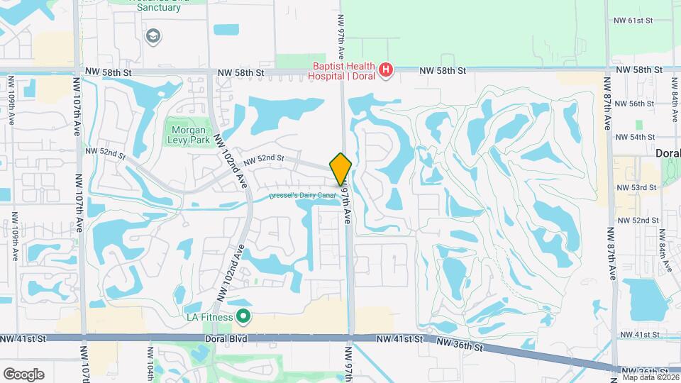 9716 NW 51st Terrace Map and Location Details