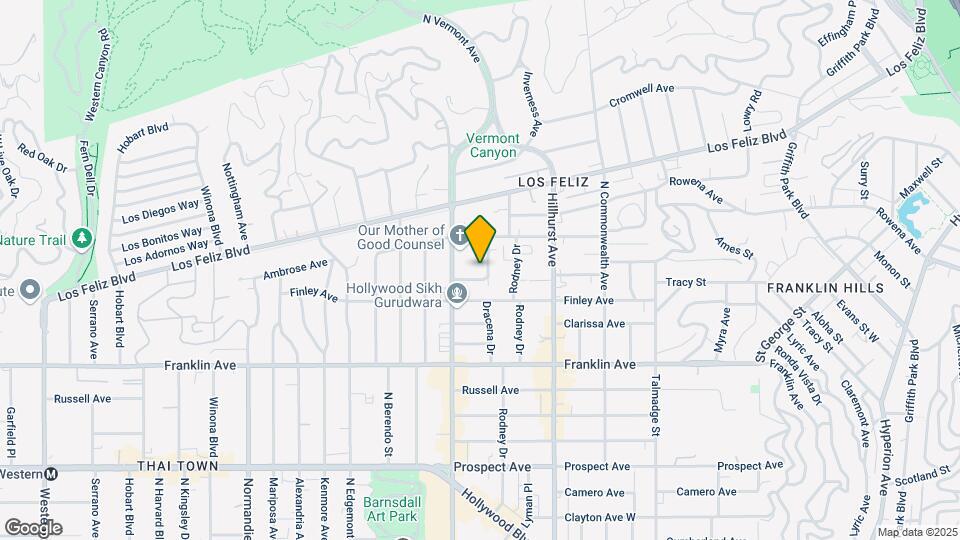 2031-2035 Dracena Drive Map and Location Details