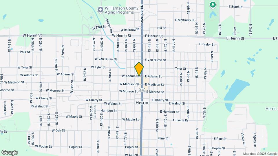 104 W Adams St Map and Location Details