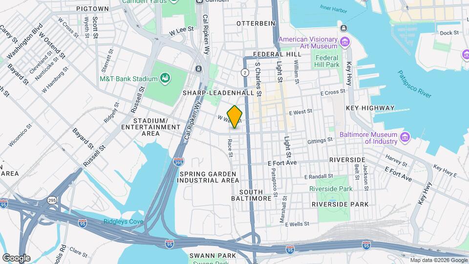 130 W Ostend St Map and Location Details