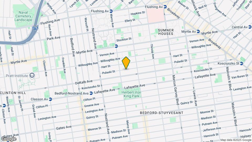 96 Pulaski St Map and Location Details